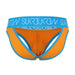 SexyMenUnderwear.com Sukrew Jock GreenWich V-Briefs Big Pouch Bulge Soft Cotton Jockstraps Orange 13
