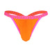SexyMenUnderwear.com Sukrew Low-Rise Thong Bubble Sexy Rounded Cupping Pouch Orange/Pink 25