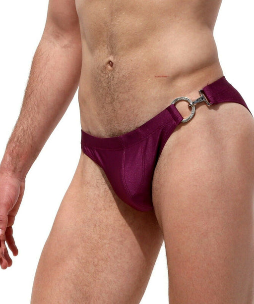 Rufskin Men Grape purple Arche cotton stretch brief underwear size