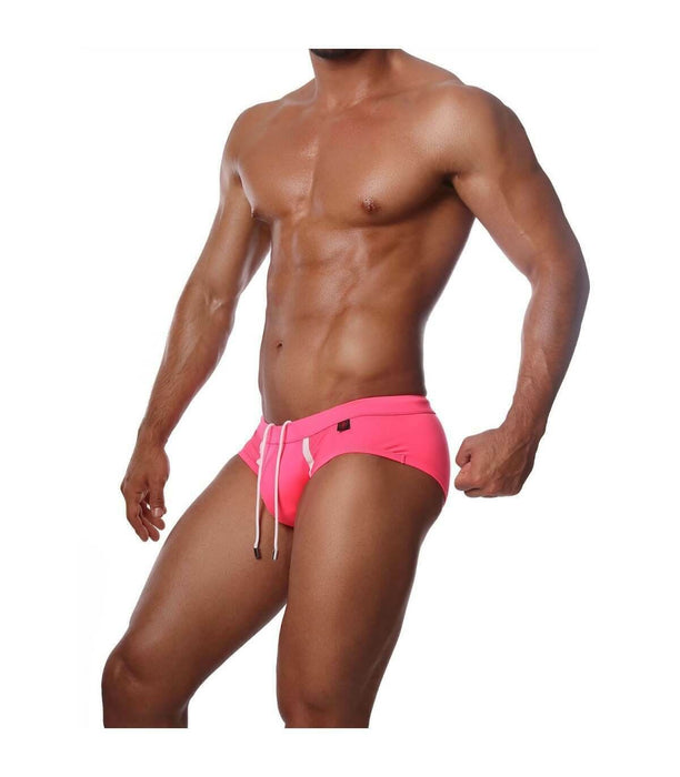 SexyMenUnderwear.com Swim-Brief Tight-Fitting by TOF PARIS Happy Neon Pink 25