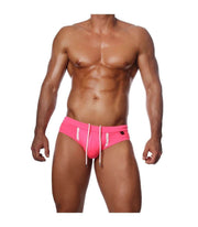 SexyMenUnderwear.com Swim-Brief Tight-Fitting by TOF PARIS Happy Neon Pink 25