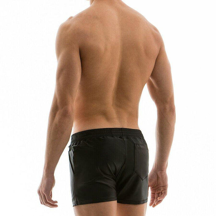 SexyMenUnderwear.com Swim-Short MODUS VIVENDI Elegant Glossy Swimwear Black s1727 55