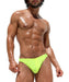 SexyMenUnderwear.com Swim-Thong RUFSKIN FEBO Swimwear Gleaming Metallic Finish Lemon 51