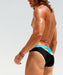 SexyMenUnderwear.com Swimwear RUFSKIN! Swim-Brief Fusion Thong 'ZU' T-Back Swimsuit Shiny Black 54