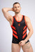 SexyMenUnderwear.com Tanktop MASKULO Mesh Tank Top ''SKULLA'' Sportswear Red TP071-10-46