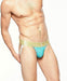 SexyMenUnderwear.com "TANN MONTREAL" Lightweight  Jockstrap Rear Elastic Jock Turquoise 2