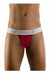 SexyMenUnderwear.com Thong ErgoWear Max Modal Silky Soft Microfiber Thongs Red Garnet 1036 30