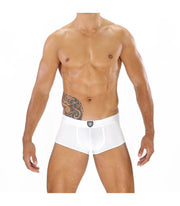 SexyMenUnderwear.com "TOF PARIS ALPHA" Soft Cotton Stretch Boxer Jersey Classic White 17