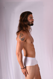 SexyMenUnderwear.com "TOF PARIS ALPHA" Soft Cotton Stretch Boxer Jersey Classic White 17