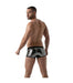 SexyMenUnderwear.com TOF PARIS Boxer Trunks Metal Collection Stretch Microfiber Silver 53