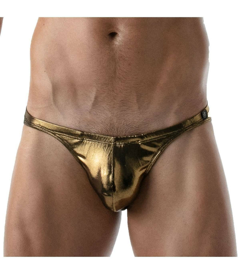 SexyMenUnderwear.com TOF-PARIS Brief Bikini Cut Tanga Briefs Metal Golden 54