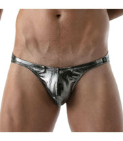 SexyMenUnderwear.com TOF-PARIS Brief Bikini Cut Tanga Briefs Metal Silver 54