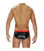 SexyMenUnderwear.com TOF PARIS Brief Fetish Realistic Imitation Leather Stretch MicroFibre Slip 8