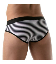 SexyMenUnderwear.com TOF PARIS Brief Stripe Push Up Briefs Cotton Jersay Navy-Black 21