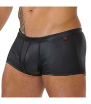 SexyMenUnderwear.com ''TOF PARIS'' DERI Boxer Fetish Leatherette Poly-Elastane Jersey Leather-Look 20