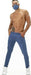 SexyMenUnderwear.com TOF PARIS FASHION PANTS Stretchy Comfy Pant Styly Subtly Satin-Finish Blue T1