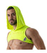 SexyMenUnderwear.com TOF PARIS Hoodie Harness Crop Top Soft Deep Zip Pocket Jersey Shirt Neon Yell 51
