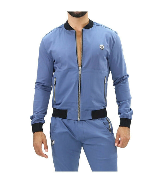 SexyMenUnderwear.com TOF PARIS JACKET FASHION Vest Elegant Urban Look Viscose Cotton Blend Blue T1