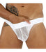 SexyMenUnderwear.com TOF PARIS JOCK BULGE MESH Jockstraps Lined Enhancing Pouch White 13