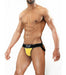 SexyMenUnderwear.com TOF PARIS JockStrap CARTER Sexy Cut Mens Jock Micro Modal Breathable Yel-BLACK 9