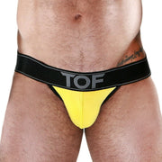 SexyMenUnderwear.com TOF PARIS JockStrap CARTER Sexy Cut Mens Jock Micro Modal Breathable Yel-BLACK 9