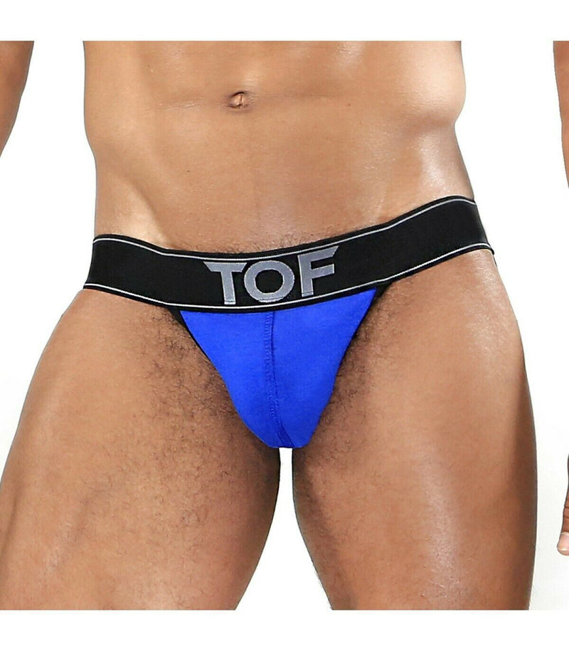 SexyMenUnderwear.com TOF PARIS Jockstrap CARTER Super Sexy Soft Jocks Micro Modal Blue/Black 9