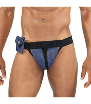 SexyMenUnderwear.com TOF PARIS Jockstraps COWBOY Sexy-Jock Removable Side Pocket 2 Jacquard  T1