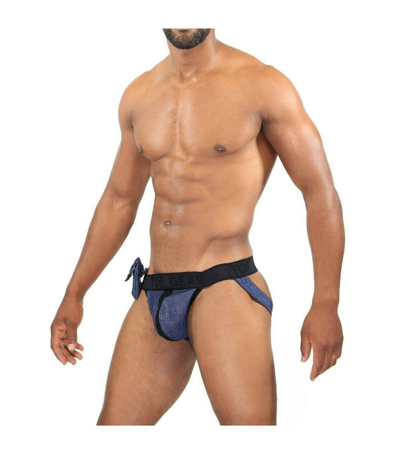 SexyMenUnderwear.com TOF PARIS Jockstraps COWBOY Sexy-Jock Removable Side Pocket 2 Jacquard  T1