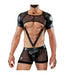 SexyMenUnderwear.com TOF PARIS LEATHERETTE HARNESS SPARTACUS GOGO LIGHT BLACK T1