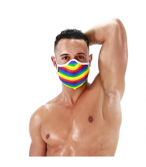 SexyMenUnderwear.com TOF PARIS Mask Gay Pride Rainbow Flag Masks