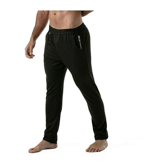 SexyMenUnderwear.com TOF PARIS Pants Elegant Black Stylish Casual Urban Style Satin 44