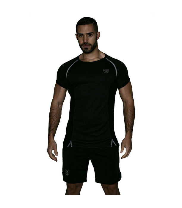 SexyMenUnderwear.com TOF PARIS Shirt Sport Gym Total Protection T-Shirts Black T8