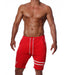 SexyMenUnderwear.com TOF PARIS Shorts Fabio Soft Cotton Athletic look Short Red/White 46