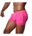 SexyMenUnderwear.com TOF PARIS Shorts Happy Sheer Sexy Fluorescent Short Neon Pink 52