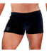 SexyMenUnderwear.com TOF PARIS Shorts Vienna Delux Soft Velvet Boxer Short Leather touch Bk T3