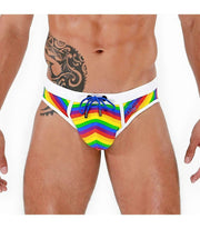 SexyMenUnderwear.com TOF PARIS Swim-Brief Pride Edition Rainbow Flag Low-Waist Gay Swimwear 22