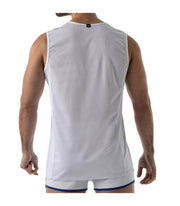 SexyMenUnderwear.com TOF PARIS Tank top Sport Gym Total Protection TankTop White T8