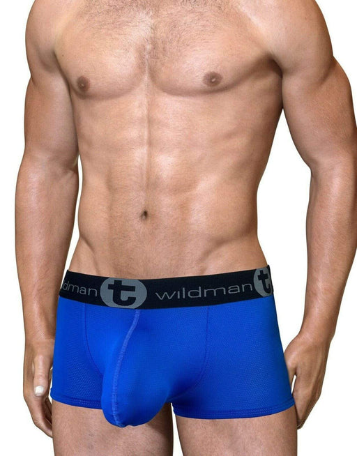 SexyMenUnderwear.com WildManT Boxer Big Boy Pouch Mesh Boxer Brief Blue RB-MESQ 9