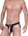 SexyMenUnderwear.com WildManT Jock Raw Sport Stripe Jockstrap with Duraband Waistband RED WT-JS5 5
