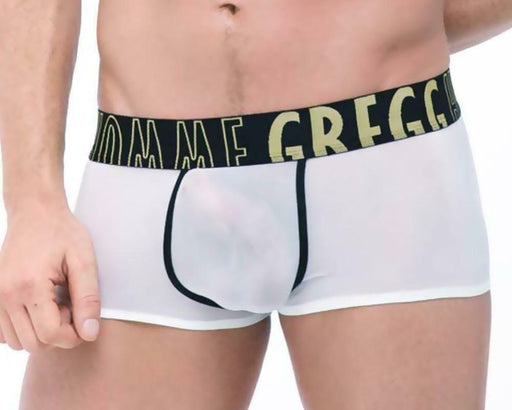 SexyMenUnderwear.com XS Gregg Homme Boxer Commando Translucent Fabric White 87505 227