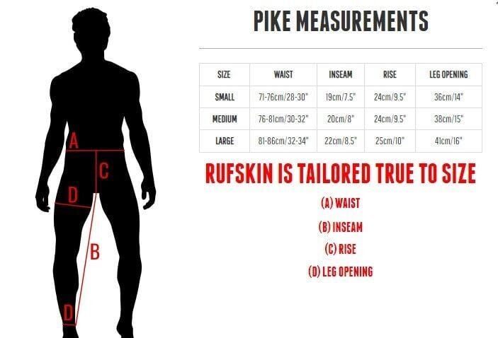 Short RUFSKIN Bicycle Shorts Sport PIKE Premium Nylon Shiny Kelp Green 74