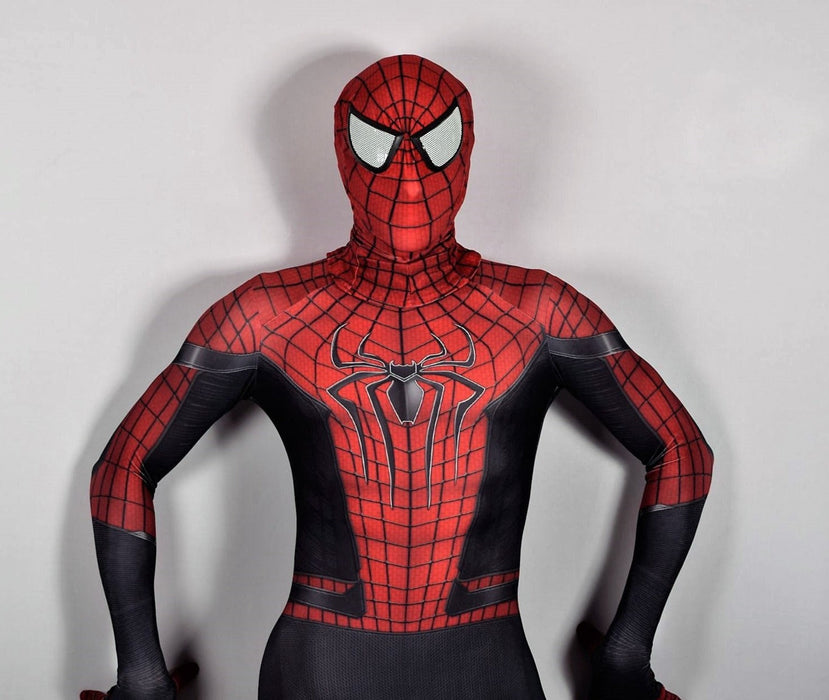 Singlet Bodysuit Spiderman Black Jumpsuit Delux Cosplay Costume 3101  1