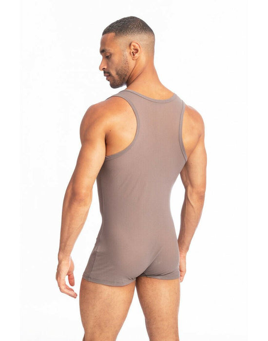 Singlet L'Homme Invisible ALIZE Ultra Bodysuit Knitted Veil Jersay Grey HW161 9
