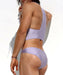 Singlet RUFSKIN CAIO Premium Stretch-Nylon Bodysuit T-Back Shiny Lavender 40