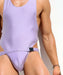 Singlet RUFSKIN CAIO Premium Stretch-Nylon Bodysuit T-Back Shiny Lavender 40