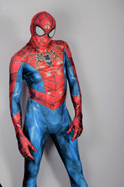 Singlet Spiderman Bodysuit Blue Jumpsuit Delux Cosplay Costume 3102  1