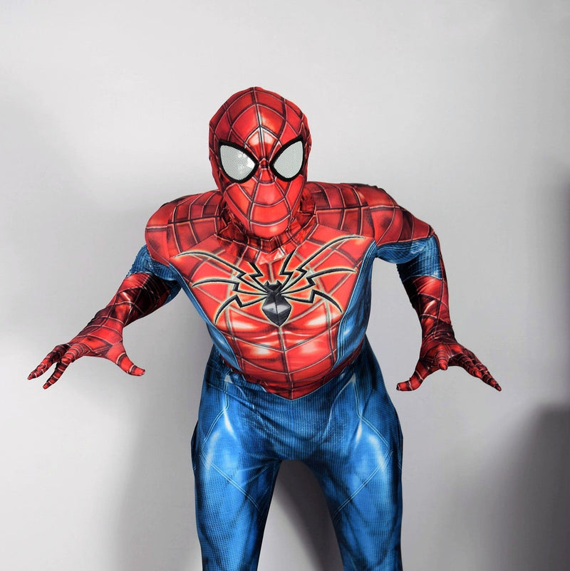 Singlet Spiderman Bodysuit Blue Jumpsuit Delux Cosplay Costume 3102  1
