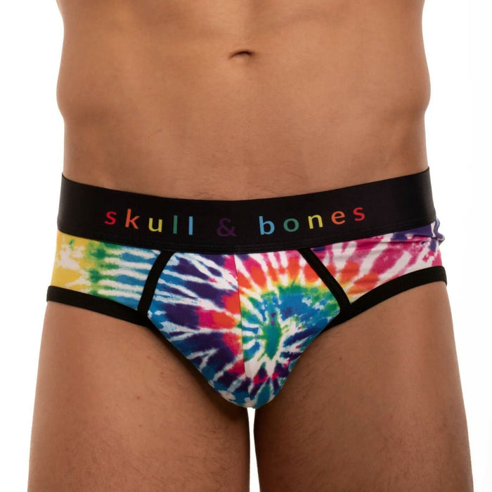 SKULL & BONES Bear Pride Tie Dye Brief Wild Rainbow Stretchy