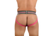 SKULL & BONES Jock Locker Room Jockstrap Neon Pink 17