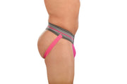 SKULL & BONES Jock Locker Room Jockstrap Neon Pink 17